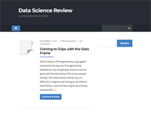 Tablet Screenshot of datasciencereview.com